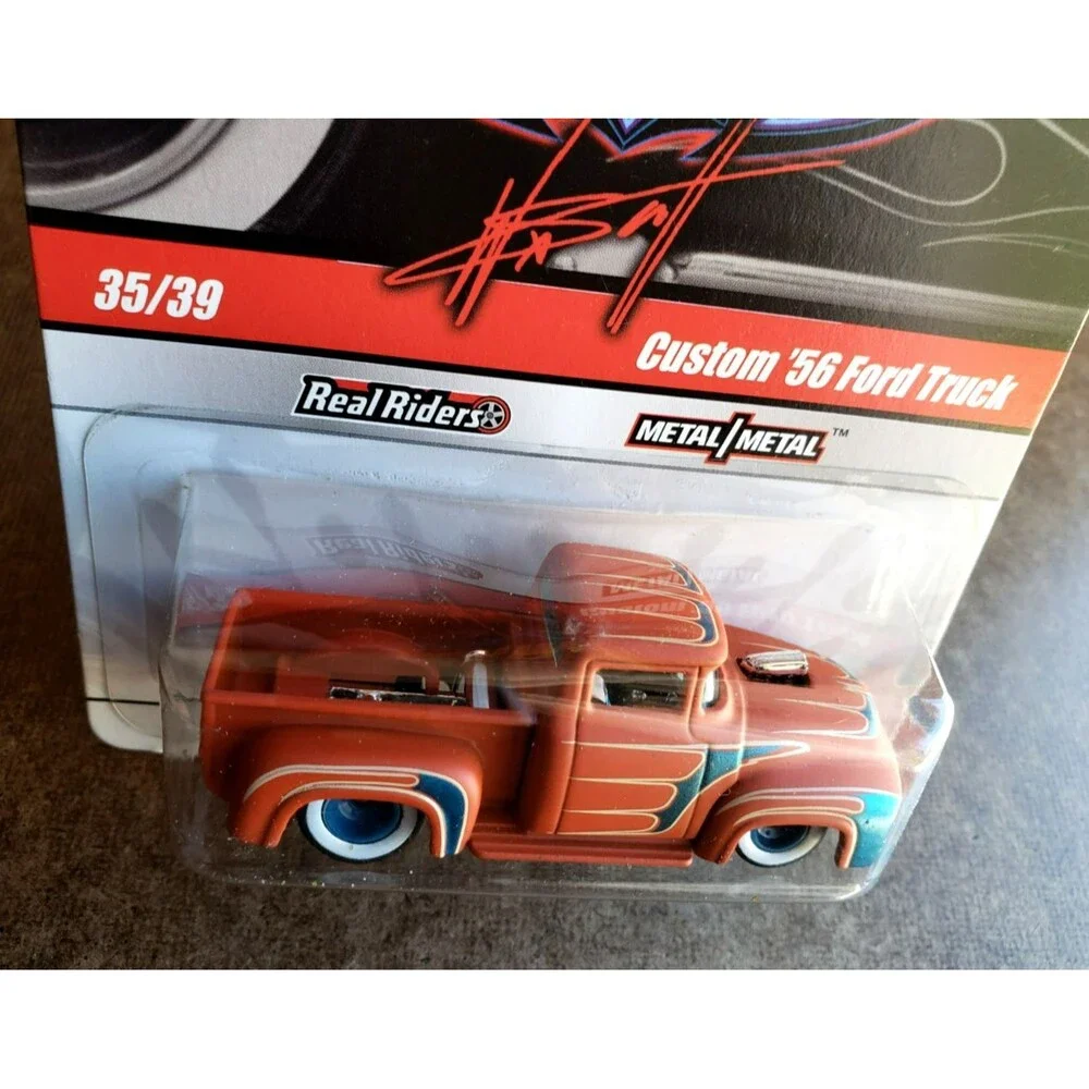 2010 Hot Wheels CUSTOM '56 FORD TRUCK Flat Orange WAYNE'S GARAGE 35/39 1:64 WWRR